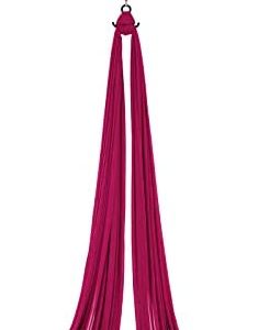 Gothport 11 Yards Aerial Silks Equipment for All Levels - Low to Medium Stretch Aerial Yoga Swing & Hammock Kit - Perfect for Indoor Outdoor Aerial Dance, Circus Arts – All Hardware Included