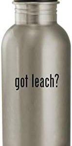 got leach? - 20oz Stainless Steel Water Bottle, Silver