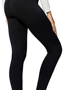 Premium Women's Fleece Lined Leggings - High Waist - Regular and Plus Size - 20+ Colors