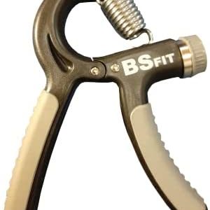 BSfit Grip Strength Trainer, Hand Grip Strengthener, Non-Slip Gripper, Adjustable Resistance 11-44Lbs (5-20kg), Perfect for Musicians Athletes and Hand Rehabilitation Exercising