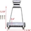 FarBoat 6-String Trapeze Tailpiece Bridge Metal Replacement Accessories for LP Jazz Archtop Guitar with Screws (Silver) - Image 2