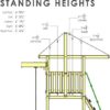 Gorilla Playsets 01-1064-Y Outing Wood Swing Set with Green Vinyl Canopy and Trapeze Arm - Yellow Slide - Image 7