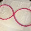 Adult 1.5 lb. Hula Hoops Pink Weighted Fitness Dance Workout Exercise Beginner Medium 38 inches round. Get Your Middle Little! - Image 2