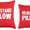 Yoga Headstand Pillows Headstand Yoga Head Stand Throw Pillow, 16x16, Multicolor - Image 3