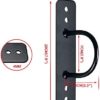 SUNMALL Wall/Ceiling Mount Anchor Bracket for Suspension Straps, Gymnastic Rings,Olympic Rings,Yoga Swing & Hammock,Battle Ropes,Body Weight Strength Training Systems&Boxing Equipment - Image 4