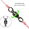 GERUITE High Strength Ball Bearing Swivels Corrosion Resistance Fishing Swivels Barrel Swivels Fast Rotation for Saltwater Freshwater Onshore Offshore Fishing - Image 4
