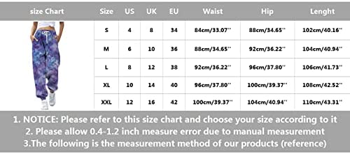 FORUU Ladies Yoga Pants Casual Fashion Retro Drawstring Pant Loose Printed Sports Trousers Stylish Workout Gym Pants - Image 8