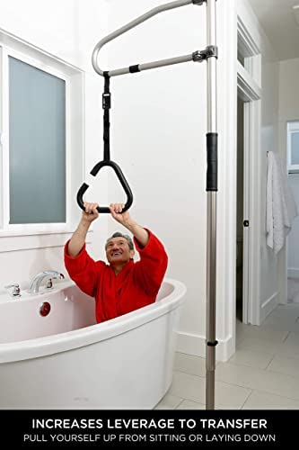 Signature Life Trapeze Grab Bar Accessory, Compatible with The Signature Life Sure Stand Pole - Deep Bronze - Image 3