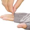 Luwint Women Fingerless Yoga Gloves Non Slip Padded - Barre Pilates Fitness Workout Training Wrist Exercise Accessories (Gray, Small) - Image 5