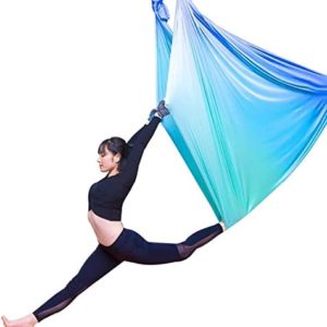 LJYT 5m,Yoga Swing,Aerial Yoga Swing Strong Antigravity Yoga Hammock/Sling/Inversion Tool for Gym,Home (Color : H)