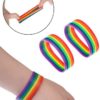 Rainbow Accessories Set, Include Bow-tie, Suspenders, Socks, Gloves, Bracelets (Adult Size1, Color 1) - Image 4