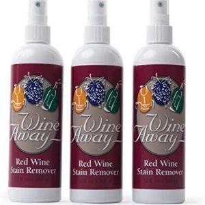 Wine Away Red Wine Stain Remover - Perfect Fabric Upholstery and Carpet Cleaner Spray Solution - Removes Wine Spots - Wine Out - Spray and Wash Laundry to Vanish Stain - 12 Ounce, Set of 3