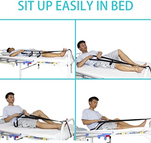 KkaFFe Bed Ladder Straps with Handles, Bed Ladder Assist, Pull Up Assist Device with Handle Strap, Rope Ladder Helper, Sit Up Hoist for Elderly,Senior, Injury Recovery Patient, Pregnant, Handicap - Image 4