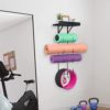 Yoga Mat Holder, Yoga Mat Storage, Yoga Mat Holder Wall Mount Gym Equipment for Home, Yoga Set Organizer Home Gym Accessories Storage, Yoga Mat Storage Wall Shelf, Yoga Accessories Organizer for Wall… - Image 2