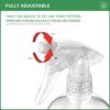 Bar5F Plastic Spray Bottle, 16 oz | Leak Proof, Empty, Clear, Trigger Handle, Adjustable Fine to Stream Output, Refillable, Heavy Duty Sprayer for Hair Salons & Spas, Household Cleaners, Cooking - Image 4