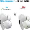 [3 Pairs] Replacement Ear Tips for Airpods Pro and Airpods Pro 2nd Generation with Noise Reduction Hole, Silicone Ear Tips for Airpods Pro with Portable Storage Box and Fit in The Charging Case(S/M/L) - Image 4