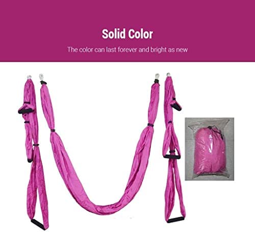 LJYT Yoga Swing,Aerial Yoga Swing Malleable Protect The Skin Strong Antigravity Yoga Hammock/Sling Tool for Gym (Color : E) - Image 5