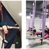 SYN-GUGAI Yoga Swing Set, Yoga Hammock Yoga for Home Gym Fitness, Accessories Included， for Inversion Exercise Pilates Gymnastics (Color : C) - Image 7