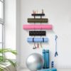 Yoga Mat Holder, Yoga Mat Storage, Yoga Mat Holder Wall Mount Gym Equipment for Home, Yoga Set Organizer Home Gym Accessories Storage, Yoga Mat Storage Wall Shelf, Yoga Accessories Organizer for Wall… - Image 4