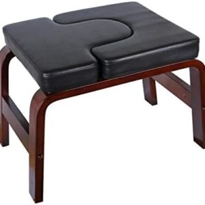 XIANGJI Headstand Bench Yoga Inversion Trainer Wooden Non-Slip Inverted Stool, Headstand Bench Pilates Fitness Equipment for Home Relieve Fatigue and Shape Body Idea for Workout