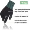 DEX FIT Premium Nylon Nitrile Work Gloves FN320; Firm Non-Slip Grip; Thin & Lightweight; Durable & Foam Coated; 3D-Comfort Fit; Machine Washable, Black XS (6) 1 Pair - Image 2