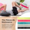 Greater Goods Exercise Resistance Bands - Set of 5 Elastic Workout Bands Made from Natural Latex | Great for Yoga, Pilates, Physical Therapy, Stretching, and The Home Gym | Designed in St. Louis - Image 2
