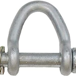 MFREXPRESS 4'' Web Sling Shackle Round Pin Hot Dip Galvanized