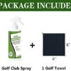 FINGER TEN Golf Club Cleaner Spray Bottle Polish Cleaning Solution Polishing Kit, Iron Wood Grip Cleaner Rust Remover with Towel - Image 2