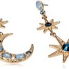 Celestial Moon & Star Drop Earrings - Image 2