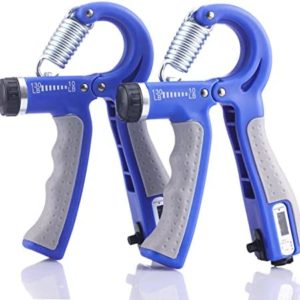 Hand Grip Strengthener 2 Pack,Grip Strength Trainer with Adjustable Resistance 10-130 Lbs,Forearm Exerciser,Hand Grip Exerciser for Muscle Building and Injury Recover