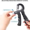 Grip Grips, Two-Pack, Solid Grips, Forearm, Finger Training Grips (11 to 130 lbs Adjustable), Injury Recovery, Athlete Muscle Building, Basketball Shooting Training, Home Gym Workout Equipment - Image 3