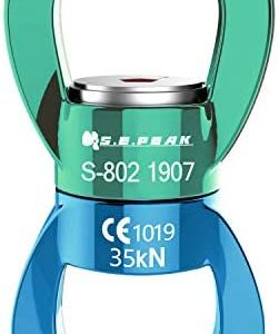 PROND Swing Swivel 35kN Safest Rotational Device, Swing Spinner, Carabiner Swivel, Climbing Rope Swivels for Children’s Web Tree Swing Setting, Aerial Dance, Hanging Hammock