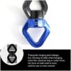 TBUDAR Outdoor Playground Swing 30KN Rotating Device Rope, Rotating for Aerial Silk, Dance Swing Hammock, Outdoor Sports Rock Climbing Accessories (Color : Red Blue) - Image 3