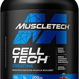 MuscleTech Cell-Tech Performance Series, Fruit Punch, 3.09 lb., Creatine HCl, Creatine Monohydrate and Carbohydrate Powder by MuscleTech