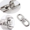 sansheng 8 Pack Stainless steelHanging Basket Spinners Plant Hanger Swivel Hook Swivel Clip for Dog Lead, Flower Pot Basket, Bird Feeder(M4) - Image 3