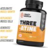 Creatine Monohydrate Capsules by Crazy Muscle - Easy to Swallow - High Absorption - Keto Friendly Three-Atine Blend for Muscle Endurance Growth and Repair - 5g of Creatine per Serving (30 Days) - Image 2