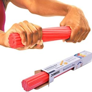 DMoose Flexbar for Physical Therapy, Relieves Tendonitis Pain & Improve Grip Strength, Strong and Flexible Non-slip Grip, Resistance Bar for Injury Recovery, Forearm Therapy & Tennis Elbow Treatment