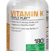 Vitamin K Triple Play (Vitamin K2 MK7 / Vitamin K2 MK4 / Vitamin K1) Full Spectrum Complex Vitamin K Supplement, 180 Capsules - Image 5