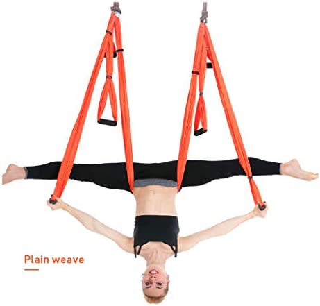 LTINN Yoga Hammock Aerial Yoga Flying Yoga Swing Trapeze Sling Inversion Tool for Gym Home Fitness (Storage Bag) Multicolor Selection - Image 6