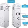 Swivel Power by Bell+Howell Power Strip w/ Surge Protection Rapid, Swiveling Charging Station USB Outlet Extender – with 6 Electrical, 3 USB Port, 125VAC / 60Hz / 10A / 1250WMax, UL STD 498A - Image 3