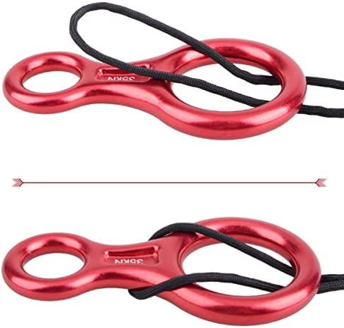 JEELAD 35KN 50KN Rescue Figure 8 Descender Climbing Gear Downhill Rappelling Rope Aluminum Alloy for Rock Climbing Training Emergency Aerial Yoga - Image 4