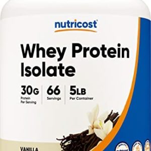Nutricost Whey Protein Isolate Powder (Vanilla) 5LBS