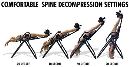 Health Gear HGI 4.0 Patent Pending Deluxe Heat & Vibration Massage Inversion Table, Grey - Image 6