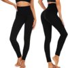 3 Pack Fleece Lined Leggings Women High Waisted Warm Winter Yoga Pants for Women Thermal Running Workout Leggings - Image 2