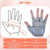 UTEBIT Workout Gloves for Women, Fitness Breathable Exercise Gloves for Weightlifting, Training, Fitness, Hanging, Pull ups, Weight Lifting Gloves with Microfiber Fabric and Non-Slip Silicone. - Image 5