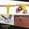 Premkid Home Resistance Training Kit PRO, Six Different Levels of Resistance Bands and Folding Yoga Mat for Working Out, Suspension Trainer with Wall Mount Bracket for Indoor and Outdoor - Image 9