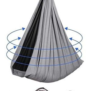 Indoor Sensory Swing for Kids & Adults Cuddle Hammock Children with Autism ADHD Adjustable Aerial Yoga Chair Hanging Rope Cuddle Up to 440lbs