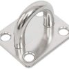 Wall Ceiling Mount Pad Eye Plate, Heavy Duty Marine Hardware Staple Loop U-Shaped Ring Hook Sail Shade Hardware, Suspension Kit for Resistance Training Straps,Yoga Swings, Hammock & Gym Accessories - Image 3