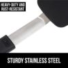 Gorilla Grip Nonstick Flexible Silicone Spatula, Nonporous, BPA Free, Heat Resistant, No Scratch Kitchen Cookware, Comfortable Soft Handle, Dishwasher Safe, Flip Burgers, Pancakes, 13 Inch, Black - Image 6