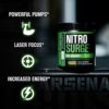 NITROSURGE Pre Workout Supplement - Endless Energy, Instant Strength Gains, Clear Focus, Intense Pumps - Nitric Oxide Booster & Powerful Preworkout Energy Powder - 30 Servings, Sour Peach Rings - Image 3
